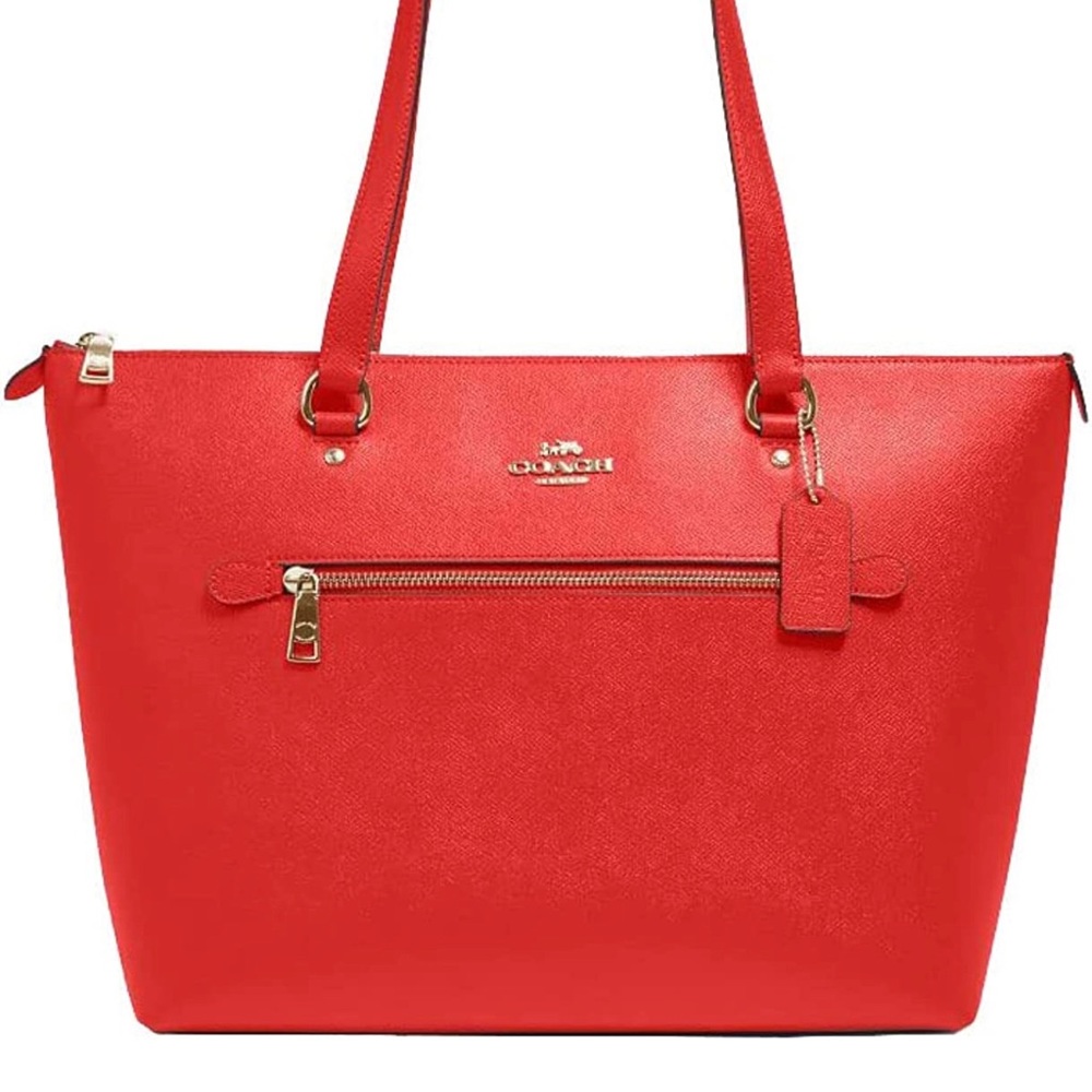 Red Coach Gallery Tote